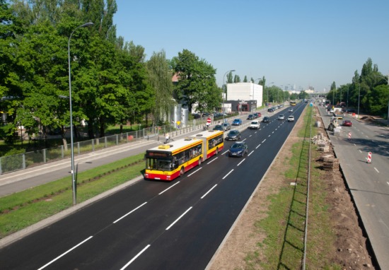 Nowy asfalt na Powsińskiej.