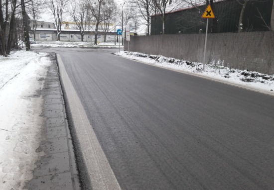 Nowy asfalt na Gniewkowskiej.