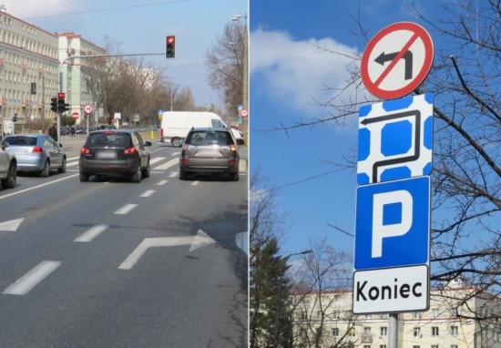 Zmiany na skrzyżowaniu ulic ks. J. Popiełuszki i Z. Krasińskiego.