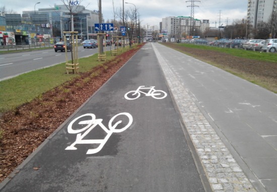 Nowa droga rowerowa na ulicy Rzymowskiego.