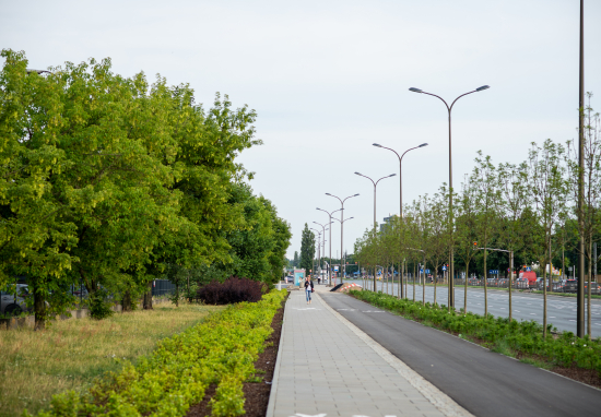 Nowa droga rowerowa na Jagiellońskiej.