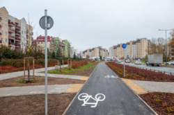 Rowerem obok ul. Stryjeńskich - budowa ścieżki rowerowej od Wąwozowej do Przy Bażantarni