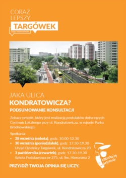 Dużo zieleni, nowe chodniki i drogi rowerowe, uporządkowane parkowanie – tak będzie wyglądała ul. L. Kondratowicza po wybudowaniu metra.