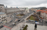 Ciąg dalszy przebudowy pl. Trzech Krzyży