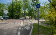 Droga dla rowerów wzdłuż ulicy Kaliskiego