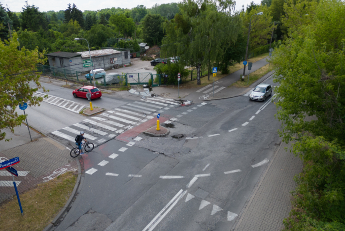 Skrzyżowanie ul. Powązkowskiej i Obrońców Tobruku, które zamieni się w rondo