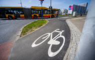 Drogi dla rowerów przy ul. Marymonckiej i ul. Kasprowicza