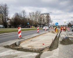 Budowany lewoskrętu w ulicę Bogusławskiego.