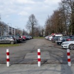 Parking na Pawińskiego przed remontem.