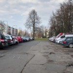 Parking na Pawińskiego przed remontem.