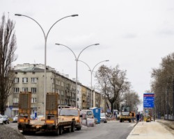 Latarnie na ulicy Marymonckiej.