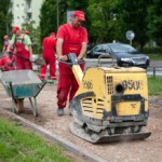 Remont chodnika na Korotyńskiego.