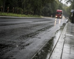 Ulica Strażacka po frezowaniu.