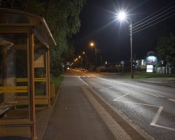 Doświetlone przejście na ul. 1 Praskiego Pułku.