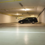 Parking podziemny pod ul. Waryńskiego po remoncie.
