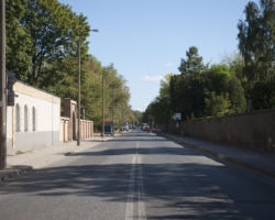 Ulica Tatarska przed frezowaniem.