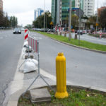 Budowa sygnalizacji na skrzyżowaniu Al. Jerozolimskich z ul. Białobrzeską.