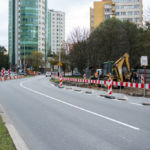 Budowa sygnalizacji na skrzyżowaniu Al. Jerozolimskich z ul. Białobrzeską.