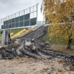 Budowa schodów na Nowych Górcach.