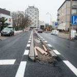 Nowy asfalt na ulicy Potockiej.