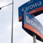 Skrzyżowanie Karowej i Browarnej.