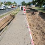 Budowa drogi dla rowerów wzdłuż ulicy Powsińskiej.