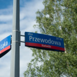 Skrzyżowanie ulic Zielona Łąka i Przewodowej.