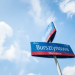 Skrzyżowanie Żegańskiej i Bursztynowej.