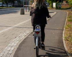 Zakończyła się budowa trasy rowerowej w ciągu ulic Mińska-Stanisławowska-Dwernickiego-Szaserów.