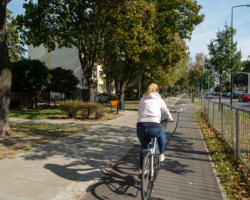 Zakończyła się budowa trasy rowerowej w ciągu ulic Mińska-Stanisławowska-Dwernickiego-Szaserów.