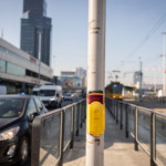 Naziemne dojście na przystanek tramwajowy przy Dworcu Centralnym w stronę Pragi.
