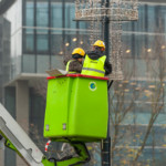 Montaż instalacji świątecznych.