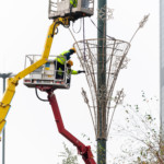 Montaż instalacji świątecznych.