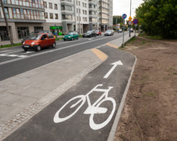 Skrzyżowanie Instalatorów i Krakowskiej po modernizacji.