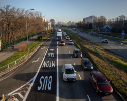 Al. Stanów Zjednoczonych po frezowaniu z buspasem.