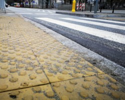 Nowe przejście dla pieszych przy ul. Słowackiego.