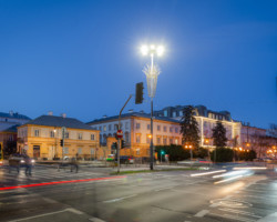 Nowe oprawy oświetleniowe, al. Jerozolimskie.