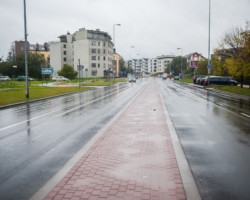 Tak teraz wygląda ulica ul. Roentgena.