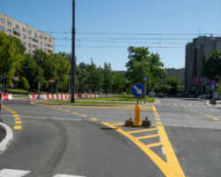 Ulica Górczewska w trakcie remontu.