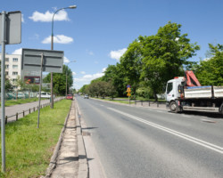 Wymiana nawierzchni ulicy Trockiej.