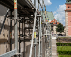 Remont balustrady nad trasą WZ.