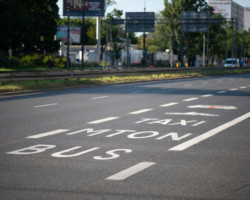 Buspas na Puławskiej.