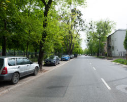 Ulica Odyńca przed zmianami.