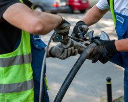 Modernizacja oświetlenia przy ulicy Szczęśliwickiej.