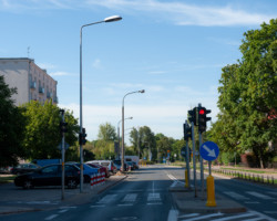 Modernizacja oświetlenia przy ulicy Szczęśliwickiej.