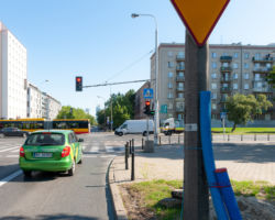 Modernizacja oświetlenia przy ulicy Szczęśliwickiej.