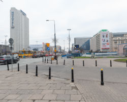Droga dla rowerów na ulicy Marszałkowskiej - przed zmianami.