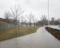 Tak teraz wygląda skrzyżowanie przy przystanku PKP Warszawa Stadion u zbiegu ulic Sokolej i Ryszarda Siwca.