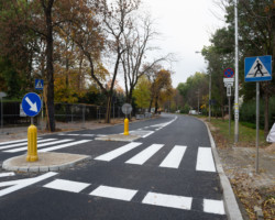 Nowe przejście dla pieszych na ulicy Saskiej.