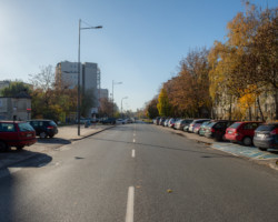 Nowe oświetlenie przy ulicy Szczęśliwickiej.